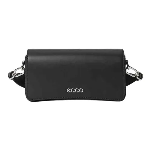 Ecco Cow Leather Shoulder Bag Crossbody Handbag Shoulder Bag Small Size Women's Black
