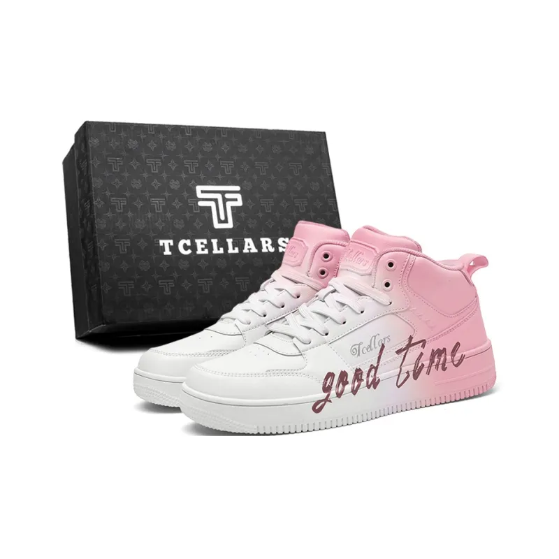 TCELLARS Cushioning Abrasion Resistant Lightweight Height Increasing Mat Low Top Skateboard Shoes Unisex-26