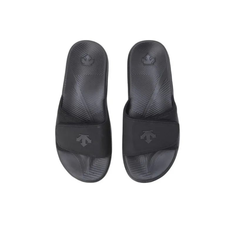DESCENTE Slip Resistant Abrasion Resistant Slide Slippers Men's Black-3