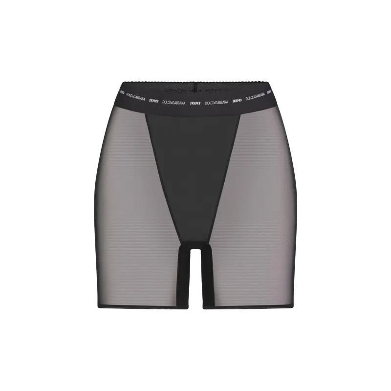 Skims X Dolce&Gabbana Ultra Fine Mesh Boxer Onyx-0
