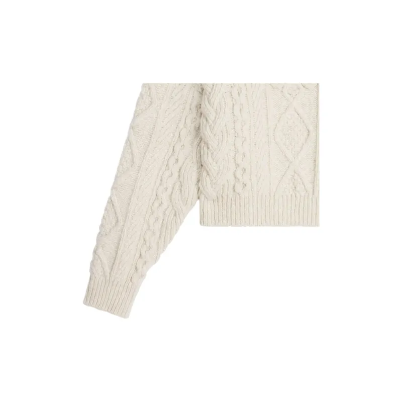 CELINE Triomphe Crew Neck Sweater In Aran Wool-3
