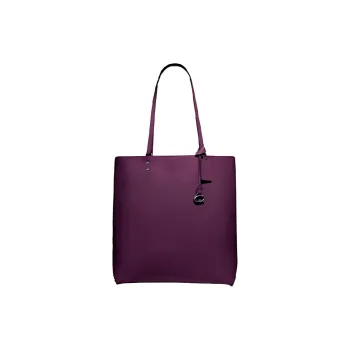 COACH Plaza Pebbled Leather Tote Bag Shopping Bag Handbag Shoulder Bags Women's Purple