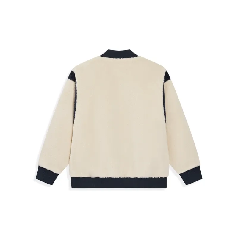 XTEP Velvet feel Coat Unisex Tofu Skin/Deca Blue-1