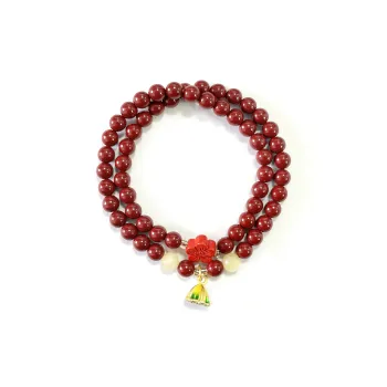 Ryukyu Reconstructed Cinnabar Bracelets Women's