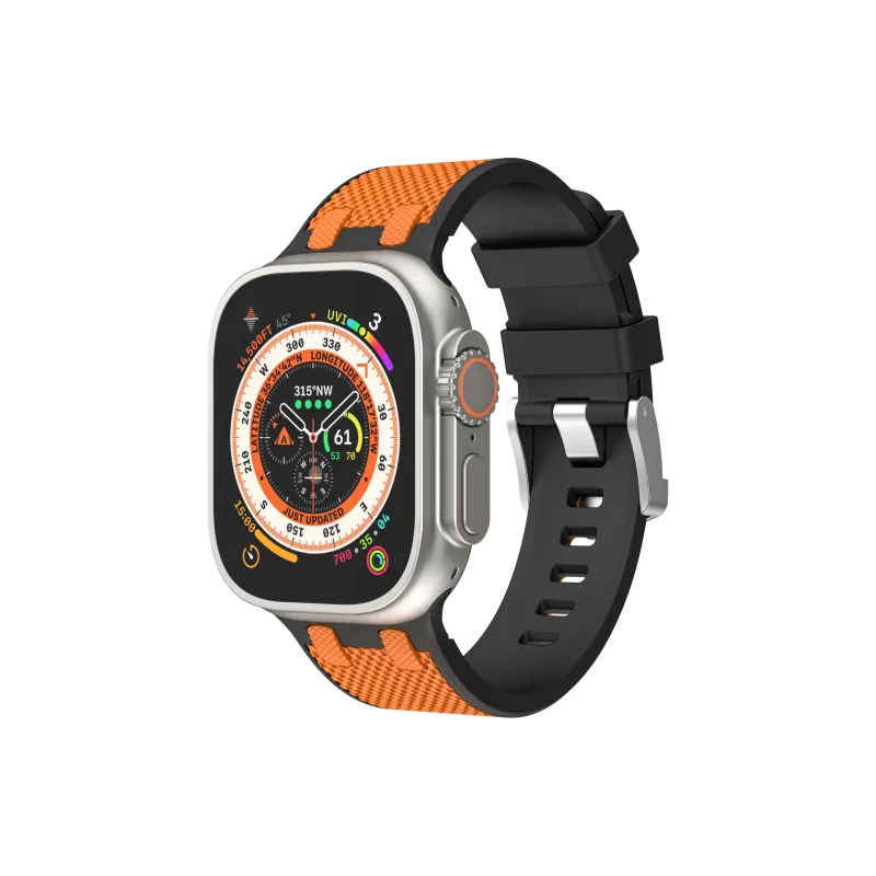 CHRROTA Watch Band Apple Compatibility Silicone Material-13