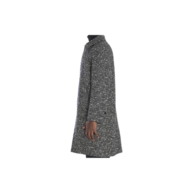CELINE Camden Mac Coat In Wool Tweed-4