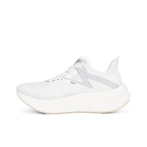 WEIMING Anti Slip Wear Resistant Low Top Carbon Plate Running Shoes Unisex Moon White