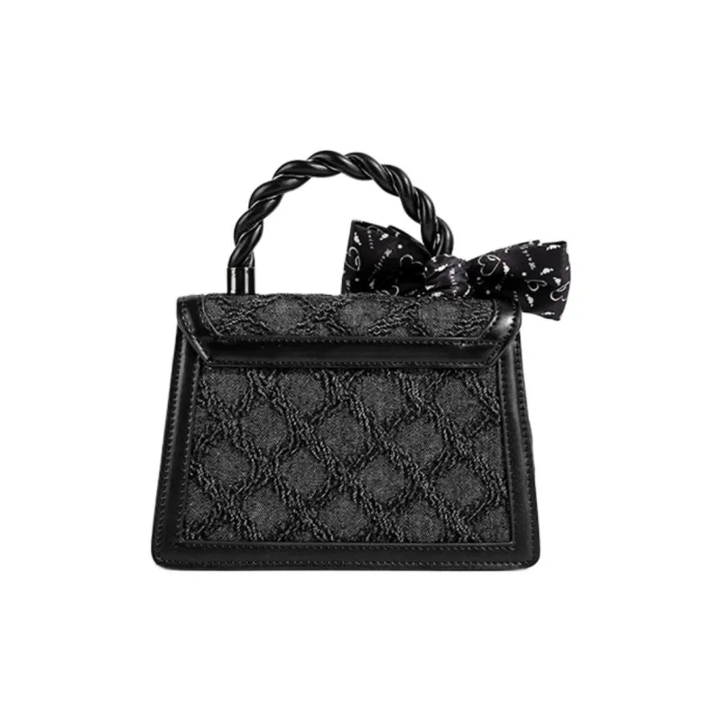 CentarlKatty Polyurethane Synthetic Leather Shoulder Bag, Crossbody Bag, Handbag Regular Women's Denim Black-4