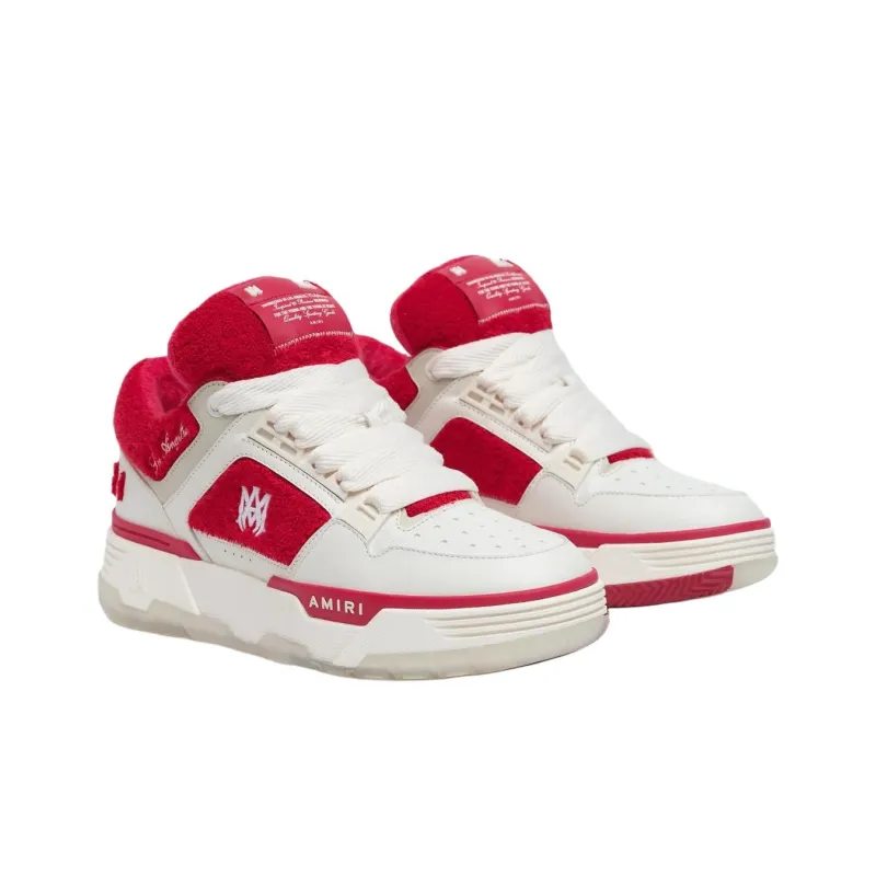 AMIRI MA 1 Low Top Skateboard Shoes Men's Red-2