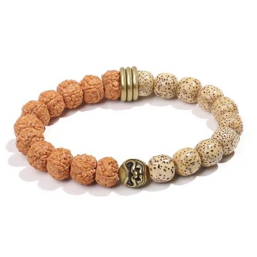 PUTUOSHANWENCHUANG Star Moon Bodhi Seeds Bracelets Unisex
