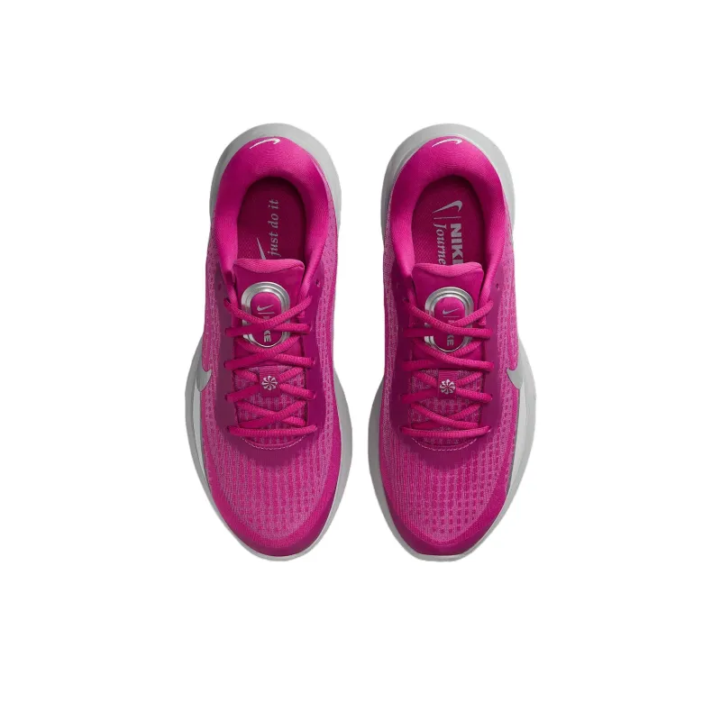 Nike Journey Run Anti Slip Wear Resistant Low Top Running Shoes Women's Purple Gray Silver-3