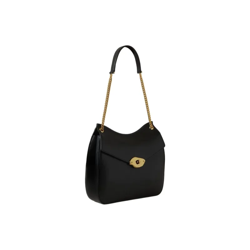 Mulberry Leather Handbag Shoulder Bag Women's Black-1