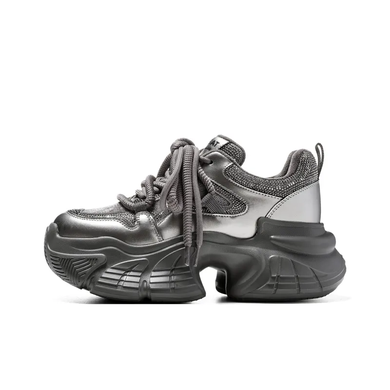 ST&SAT Cushioning Coverage And Abrasion Resistant Low Top Chunky Sneakers-7