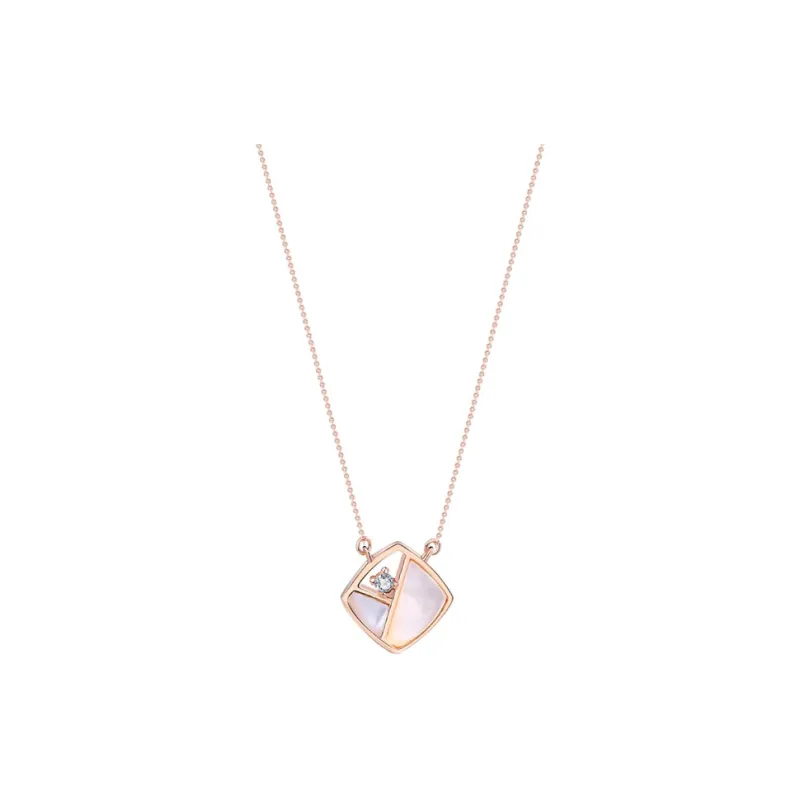 Lockstarfy White Mother Of Pearl Necklaces Women's-0
