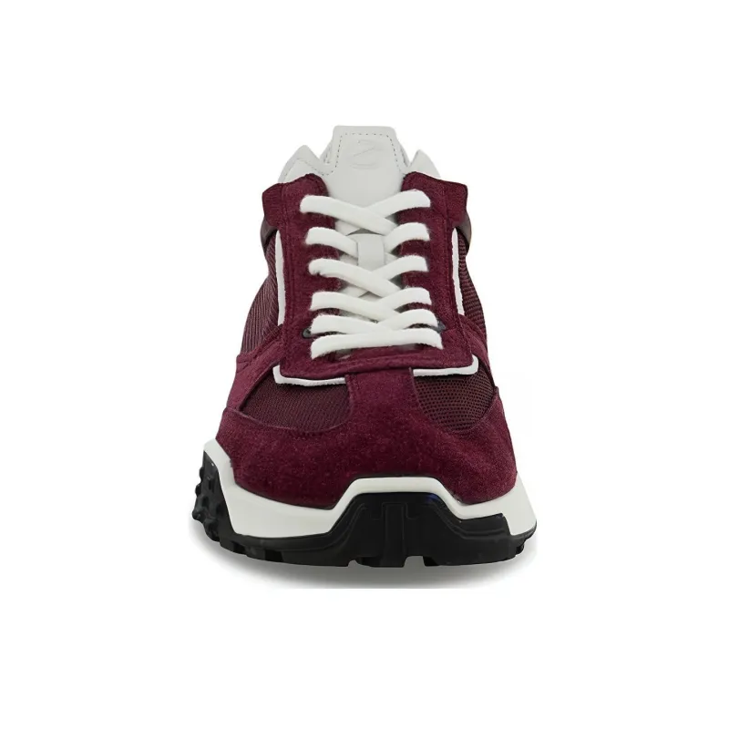Ecco Vintage Running Shoes Collection Low Top Sports Casual Shoes Men's Burgundy-2