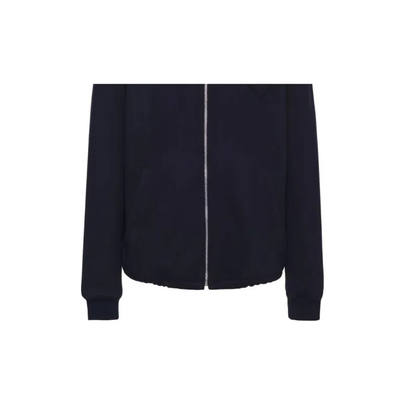 PRADA Zip-front Wool Hoodie-5