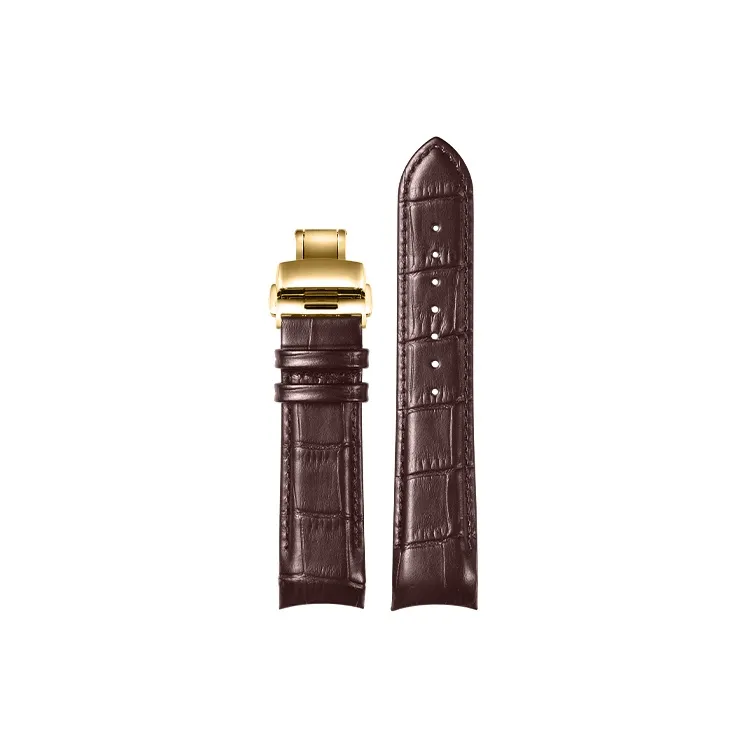 JEAYOU Tissot 1853 Kuto T035 Butterfly Clasp Compatibility Watch Band 22mm Cowhide Leather Material-16