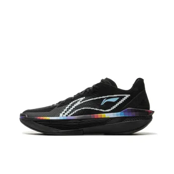 LiNing Ultra Light Cushioning, Slip Resistant, Abrasion Resistant, Rebound Grip Low Top Basketball Shoes Men's Black