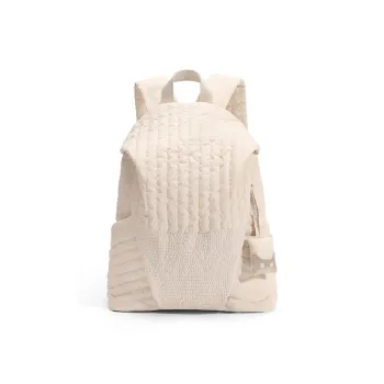 NOXXON Nylon Backpack Regular Unisex Obsidian Black/Caramel Brown/Pink Apricot