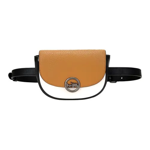 COACH Jade Leather Crossbody Bag Crossbody Bag Fanny Pack Mini Women's Brown White Multicolor