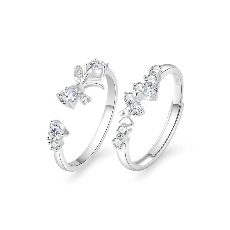 Central Fashion 925 Sterling Silver Rings Women's-15