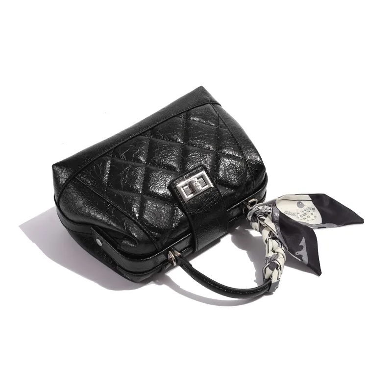 MISS GAIL Artificial Leather Shoulder Bag, Crossbody Bag, Handbag Regular Women's Black/White-17