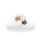 White Pompon Hair Clip