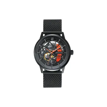PierreLannier PADDOCK Wrist Watch Mechanical Movement 43mm Black Dial Men's Watches