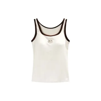 GUKOO x Sanrio Hello Kitty Tank Top Women's Light Cream Apricot