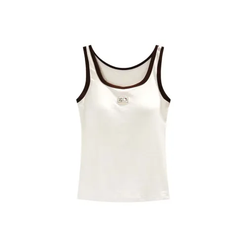 GUKOO x Sanrio Hello Kitty Tank Top Women's Light Cream Apricot