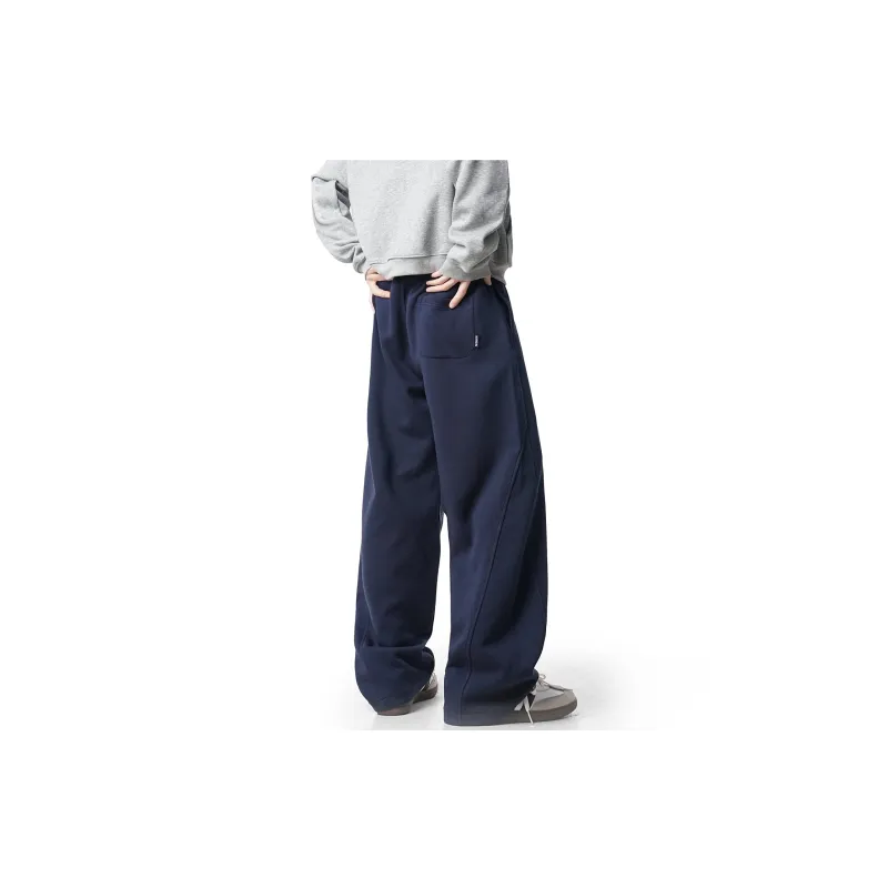 CELUCASN Casual Pants Unisex Red-7
