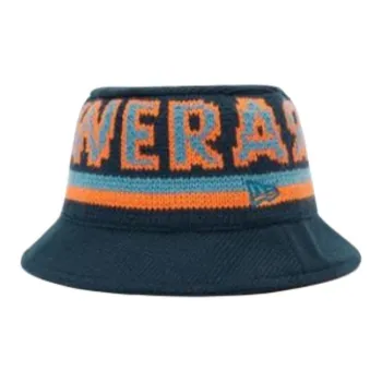 New Era Knitted Fabric Bucket Hats Unisex Marine Blue