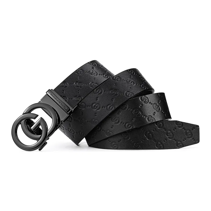 FAIRWHALE Top Grain Cow Leather Belts Men's Width 3.5CM-2