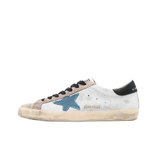 Golden Goose Running Sole Suede Hand Painted Black Silver White