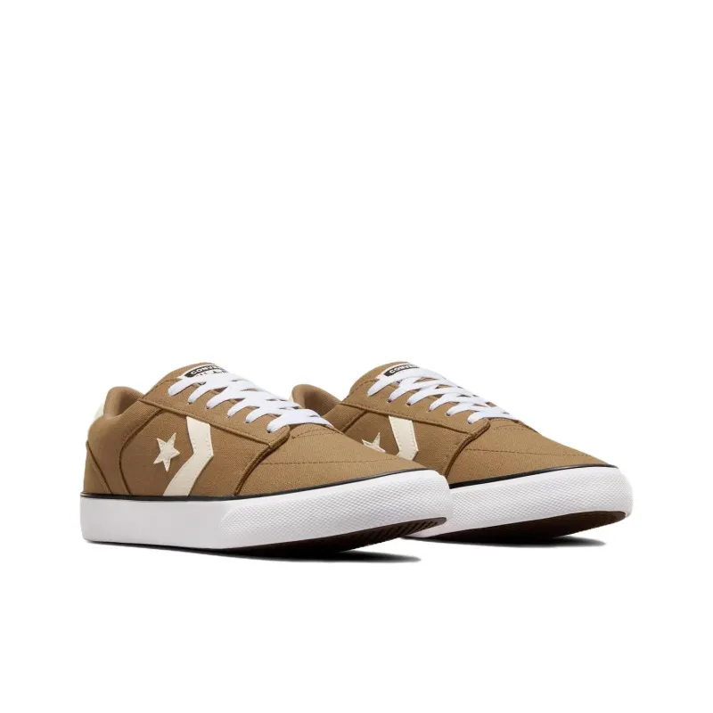 Converse Cons Anti Slip Wear Resistant Low Top Canvas Shoes Women's Brown-2