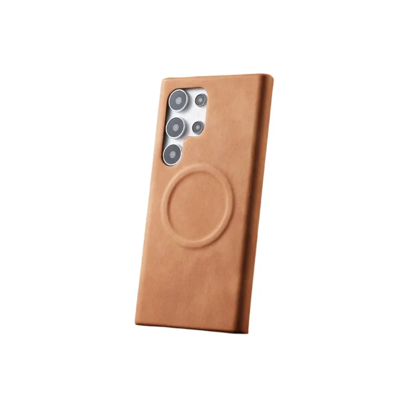 TXBX Leather Material Skin Feel Sheepskin Magnetic Phone Case Compatibility With Samsung S23 Ultra/S24 Ultra-8