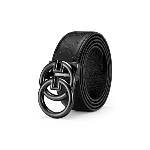 FAIRWHALE Top Grain Cow Leather Belts Men's Width 3.5CM