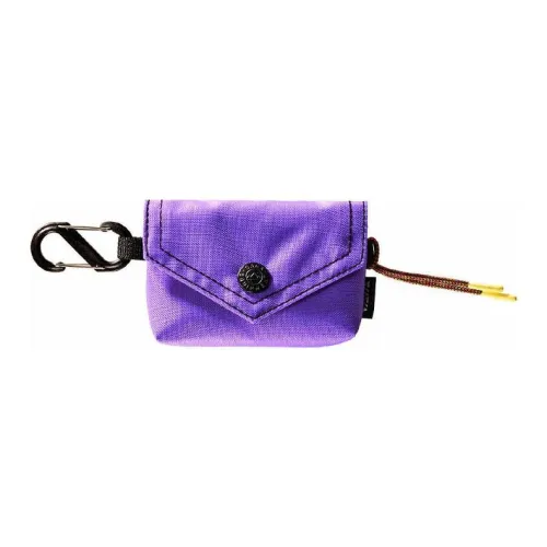 GAGA EQUIPMENT Nylon Fabric Envelope Bag Card Holder Mini Unisex Purple