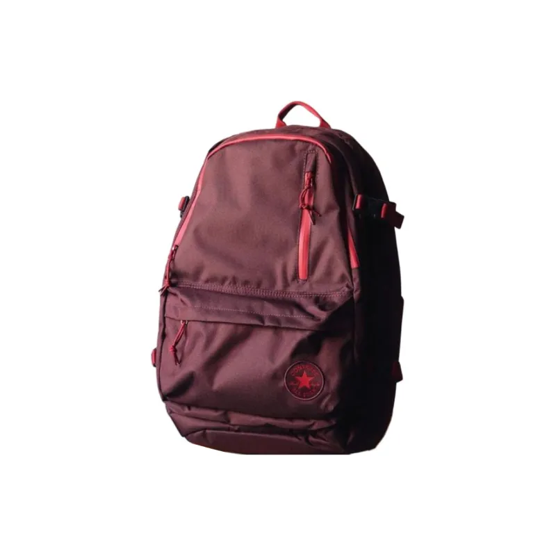 Converse Polyester Backpack Regular Unisex Burgundy-1