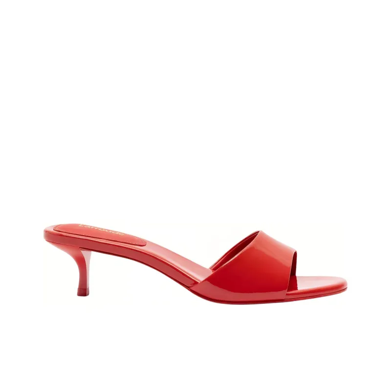 Larroude Slide Slippers 4.5cm Women's Red-1