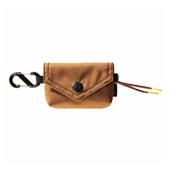 GAGA EQUIPMENT Nylon Fabric Envelope Bag Card Holder Mini Unisex Camel