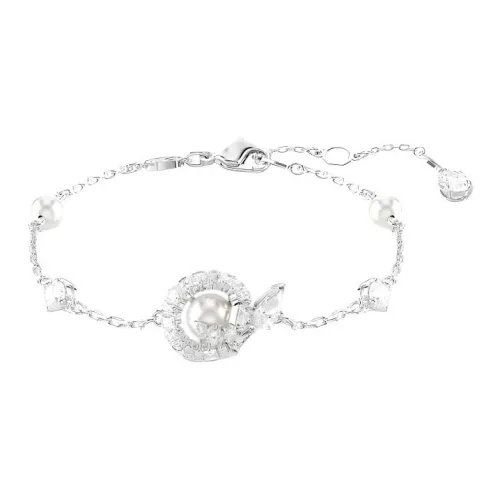 Swarovski Rhodium Plated Bracelets Women's Silver