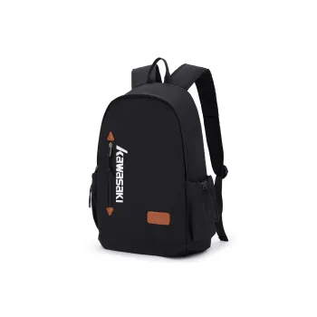Kawasaki Fabric Backpack Laptop Bag Regular Unisex Ecru/Black