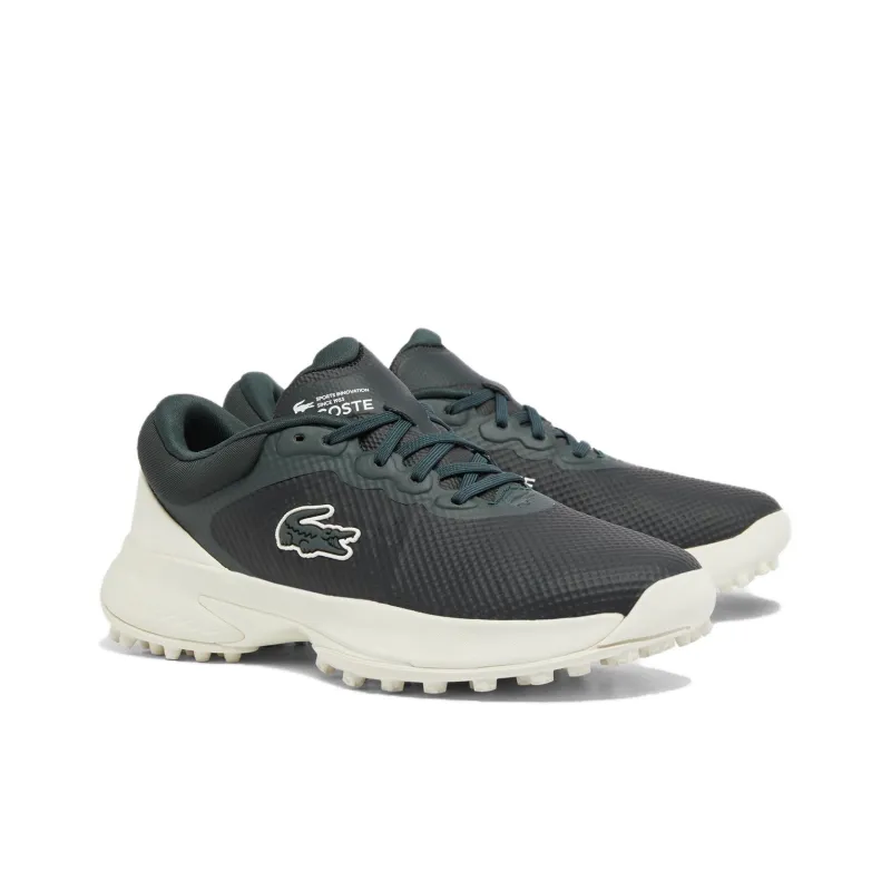 LACOSTE Golf Point Low Top Golf Shoes Women's Green Beige-1