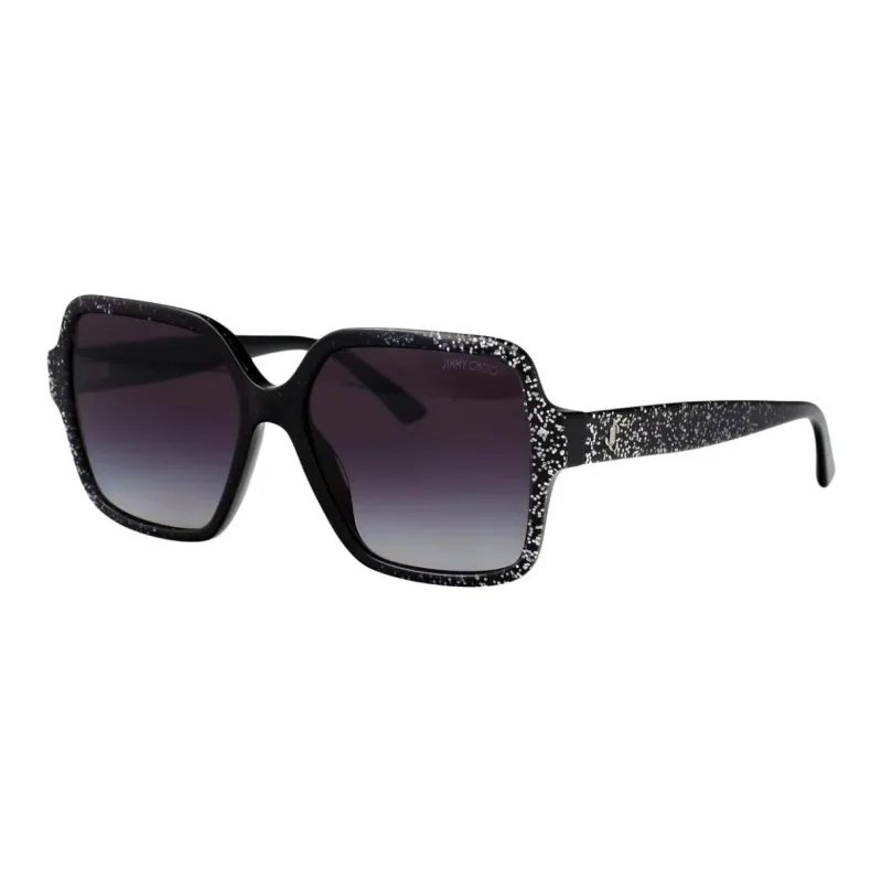 Jimmy Choo Acetate Square Sunglasses Unisex Black-0