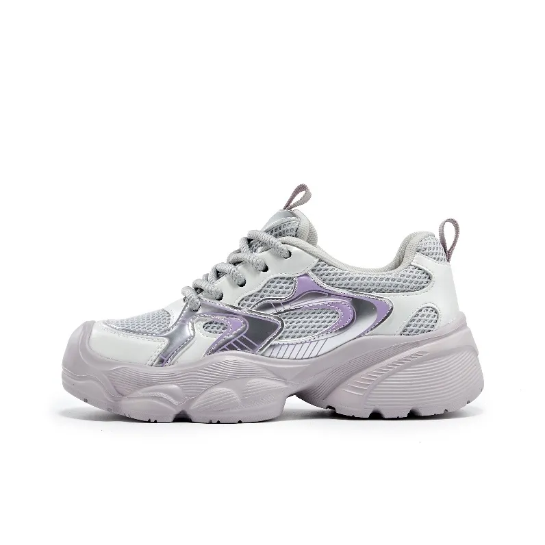 DUSTO Anti Slip Wear Resistant Low Top Chunky Sneakers Women's-5