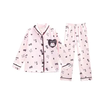 GUKOO x Sanrio Hello Kitty Pajama Set Women's Crystal Pink