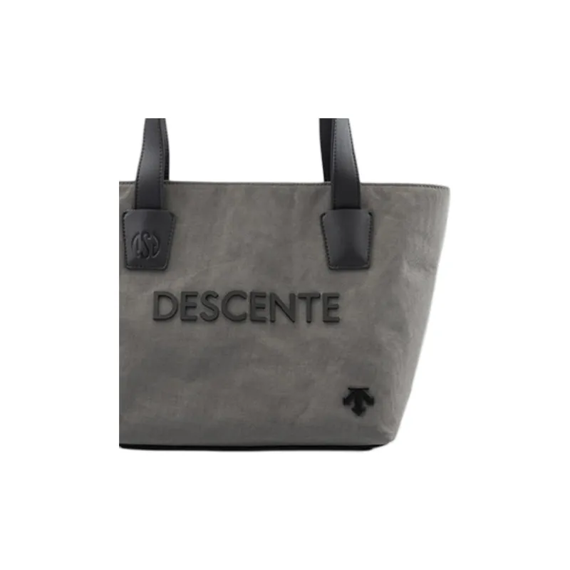 DESCENTE DSG COLLECTION Synthetic Leather Tote Bag Shopping Bag Handbag Regular Men's Gray-4
