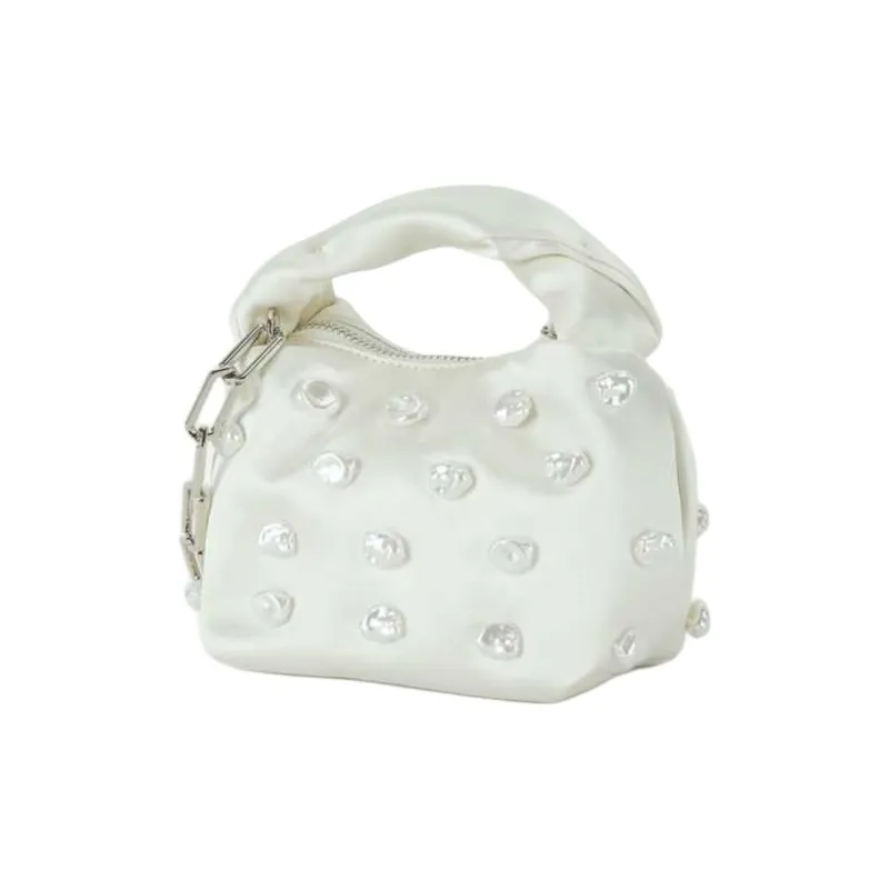 STINE GOYA Polyester One Shoulder Handbags Medium Size Women's White-1