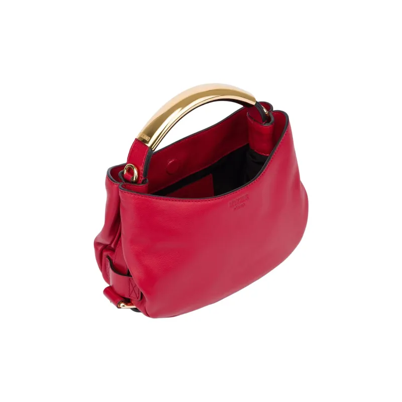 MOSCHINO Handle Me Debossed Logo Tote Bag-2